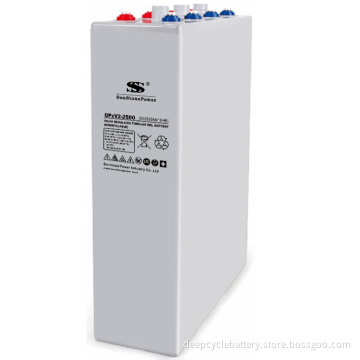 Sunstone Manufacture Opg Series 2V 2500ah Gel Opzv Battery (power supply) Best Quality in China